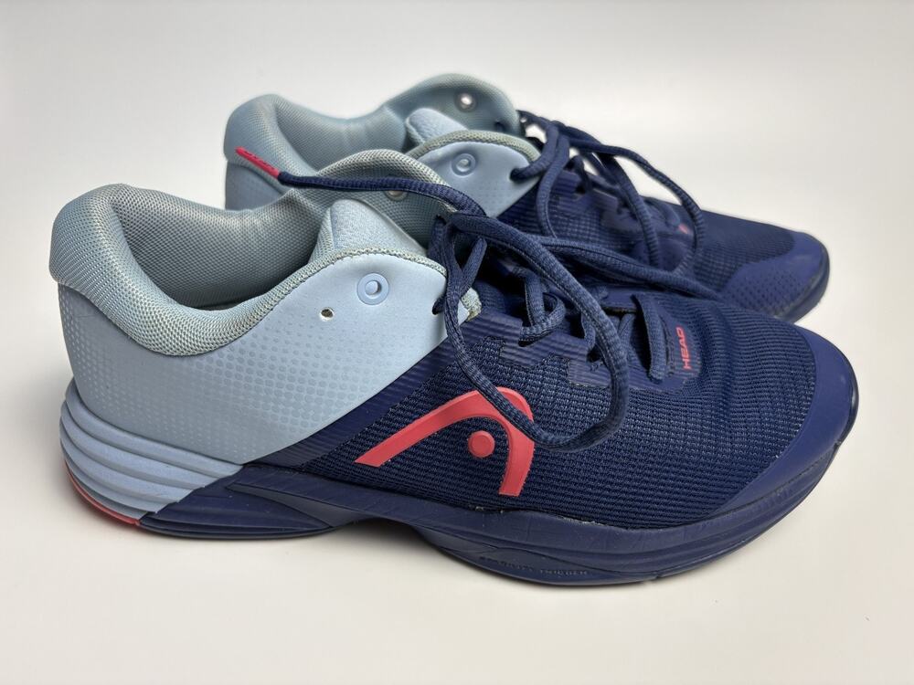 Head Revolt Evo 2.0 Tennis Shoes Women 7 Navy Blue Light Blue Pickleball Court